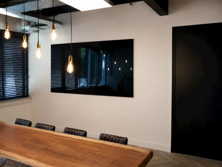 zwart glassboard
